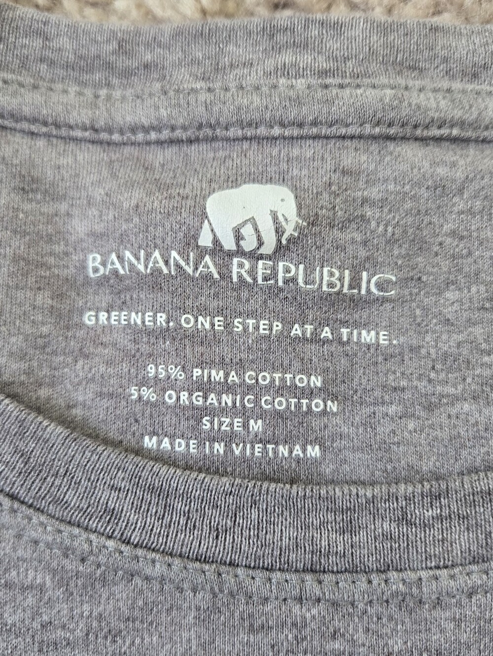 Banana Republic Womens Long Sleeve T-Shirt Size Medium Pima Cotton Crew Neck - Picture 12 of 14